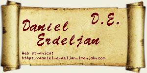 Daniel Erdeljan vizit kartica